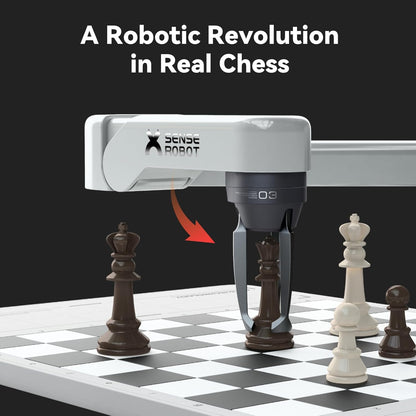 Robot de ajedrez AI RC3G-N con brazo robótico tablero de ajedrez electrónico para computadora, 25 niveles de IA, más de 1200 ejercicios, entrenador de final, reproducción de juegos clásicos