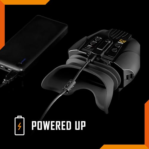 Nightfox Swift 2 Pro - Gafas de visión nocturna | Montaje en la cabeza | 1 aumento | 1080P HD | USB recargable | prismáticos digitales de visión nocturna infrarroja | NVG