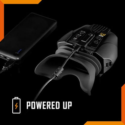 Nightfox Swift 2 Pro - Gafas de visión nocturna | Montaje en la cabeza | 1 aumento | 1080P HD | USB recargable | prismáticos digitales de visión nocturna infrarroja | NVG