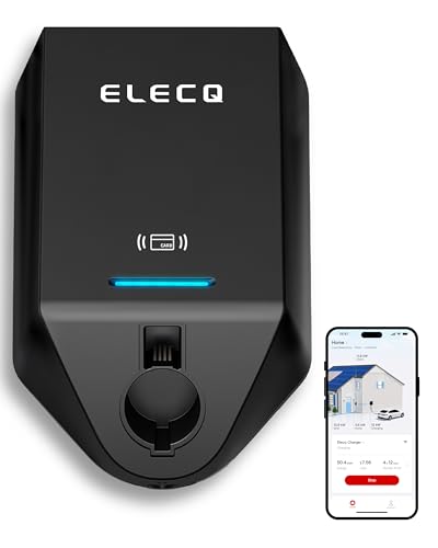 Cargador de VE para el Hogar Nivel 2, Gestión Activa de Carga, Modos de Carga Solar, Compatible con OCPP y A Prueba de Futuro, EVSE de Instalación Fija 50A con Conector J1772 - AU105