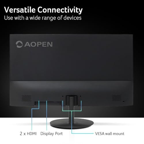 AOPEN Acer - Monitor ZeroFrame 4K UHD de 31.5 pulgadas para el hogar y la oficina | AMD FreeSync | Diseño elegante ultrafino | HDR 10 | 4 ms G a G | Luz azul baja | Inclinación | DP 1.2 y 2 x HDMI 2.0 - UM.JS2AA.003