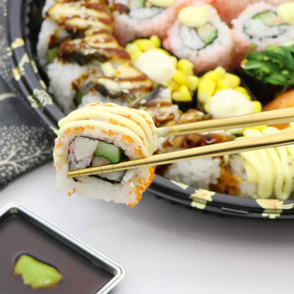 Palillos de acero inoxidable 304 reutilizables, de varios colores, ligeros, palillos de metal aptos para el lavavajillas – 5 pares - 033985217378