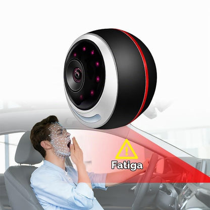 Sistema de monitoreo del conductor DMS Dispositivo de advertencia de fatiga AI con alertas de reconocimiento facial para cierre de ojos, bostezo, uso del teléfono y distracción
