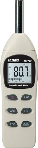Extech 407730-NIST Medidor de nivel de sonido digital 40-130dB con NIST