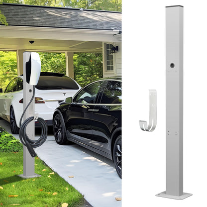 Tesla Charger Pedestal al aire libre EV cargador soporte con soporte para estación de carga EV astilla