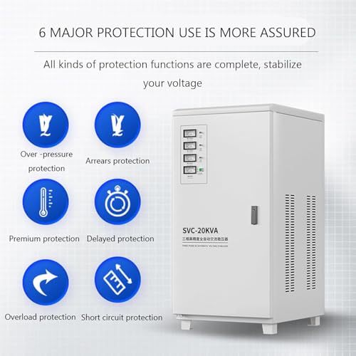 Estabilizador automático de voltaje, relé monofásico de uso doméstico de 150-260 V, salida de 220 V regulador de voltaje de CA para electrodomésticos inestables, 5000 W