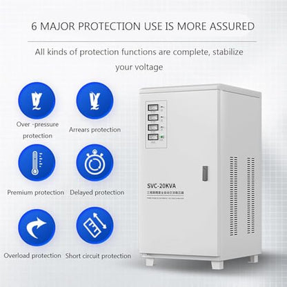Estabilizador automático de voltaje, relé monofásico de uso doméstico de 150-260 V, salida de 220 V regulador de voltaje de CA para electrodomésticos inestables, 5000 W