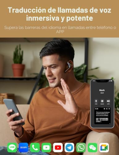 Timekettle W4 Pro - Audífonos intérprete AI, traducción bidireccional de voz en tiempo real, más de 50 idiomas, traductor Bluetooth de video y llamadas, para negocios