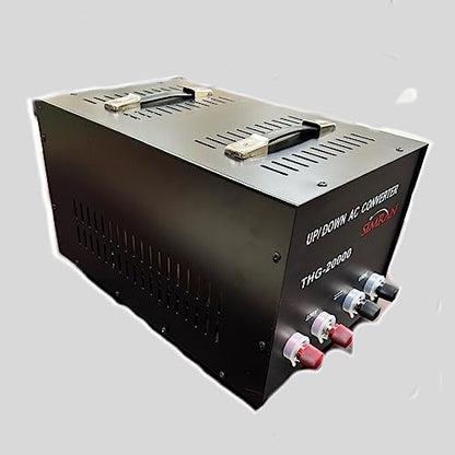 Simran THG-20,000 convertidor de voltaje, transformador de potencia elevador y descendente para conversión de 110 voltios, 220 voltios, 240 voltios (20000 vatios)