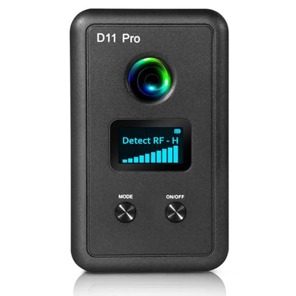 Detectores de cámara oculta D11 Pro, buscador de cámara espía dispositivos de escucha ocultos, escáner de luces infrarrojas, detector de rastreador GPS, teléfono de insectos, barredora de señal RF con