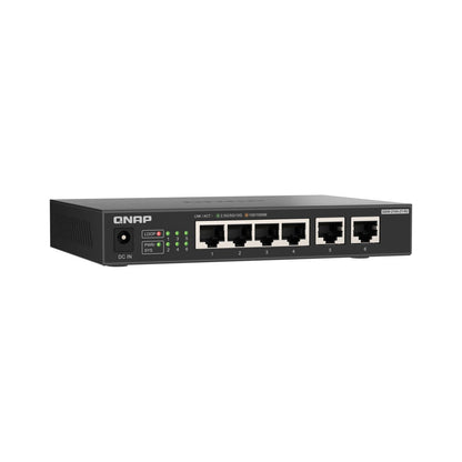 Switch no gestionado QNAP QSW-2104-2T-R2 de 4 puertos 2,5 GbE y 2 puertos 10 GbE QNQSW21042TR