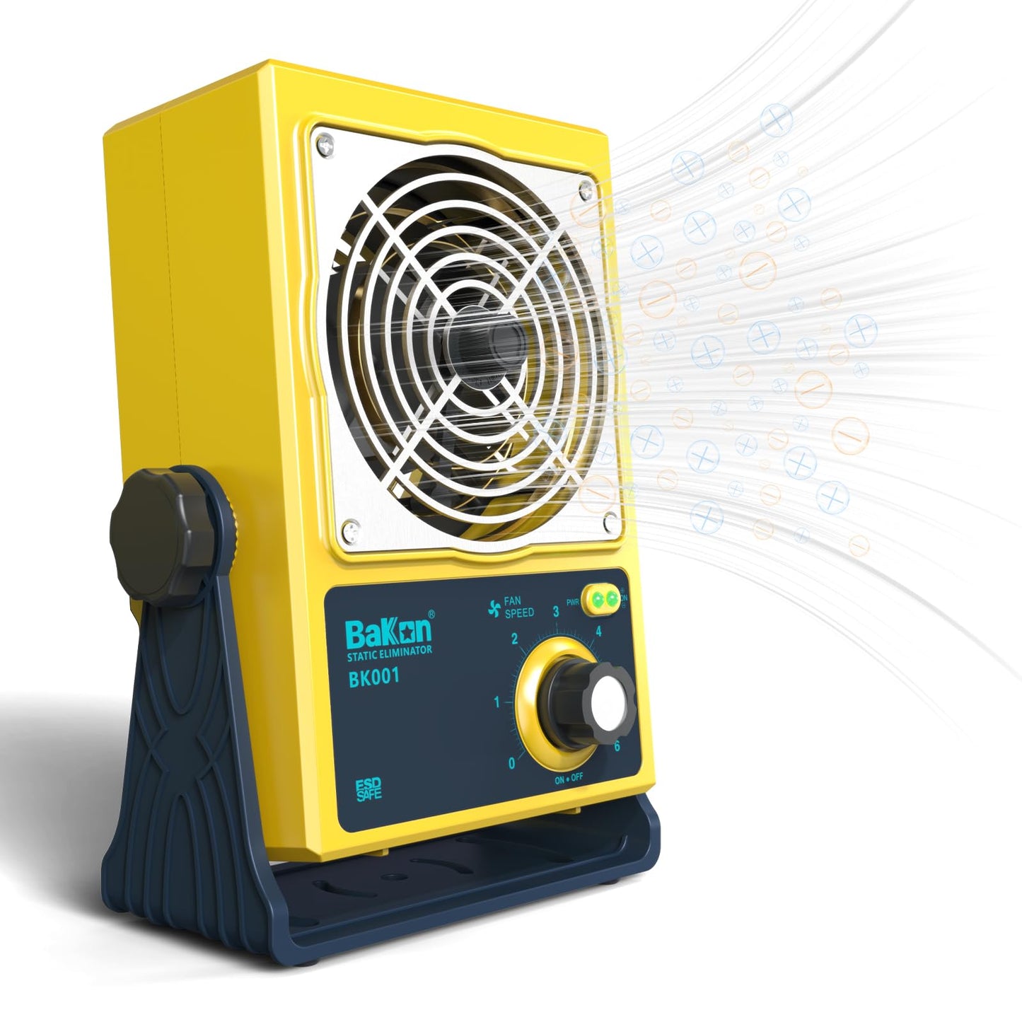 BAKON Ventilador de iones antiestáticos, Ventilador eléctrico de iones, Eliminador estático, Mantenimiento de fabricación electrónica, Laboratorio de investigación científica, Embalaje de chips para
