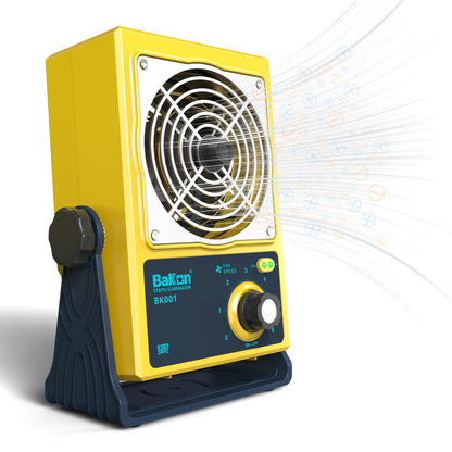 BAKON Ventilador de iones antiestáticos, Ventilador eléctrico de iones, Eliminador estático, Mantenimiento de fabricación electrónica, Laboratorio de investigación científica, Embalaje de chips para