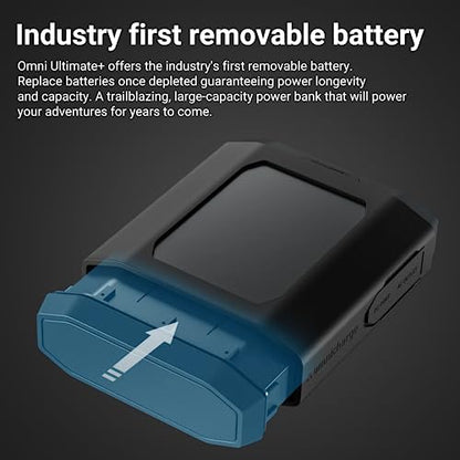 Omni Ultimate+ 38,400 mAh/142 Wh AC/DC/USB-C - Cargador portátil profesional de capacidad máxima aprobado por la FAA para portátiles, cargador universal para todos los dispositivos, solución de alimentación apta para viajes