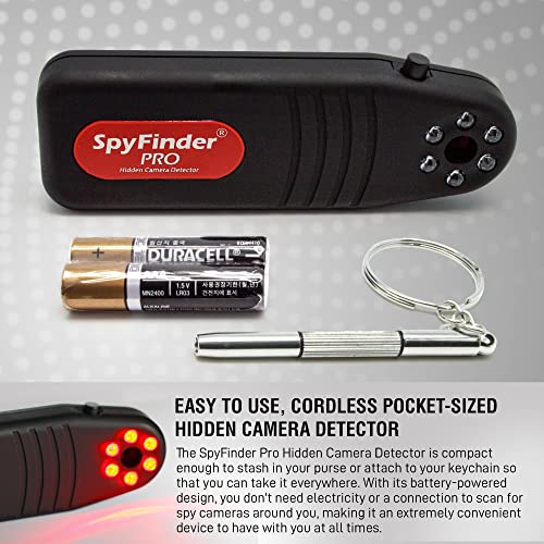 PRO Detector de cámara oculta portátil y escáner antiespía - Detecta dispositivos de video encubiertos y cámaras de seguimiento