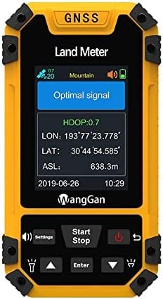 Máquina de topografía de la tierra, metro profesional de la tierra de GPS del receptor GNSS con la pantalla a color para la medida del área