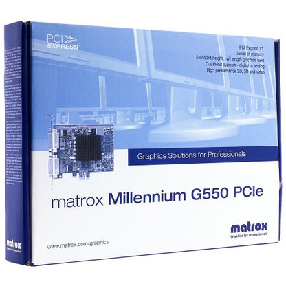 Matrox Tarjeta Gráfica Millennium G550 Pcie 1X. Rohs