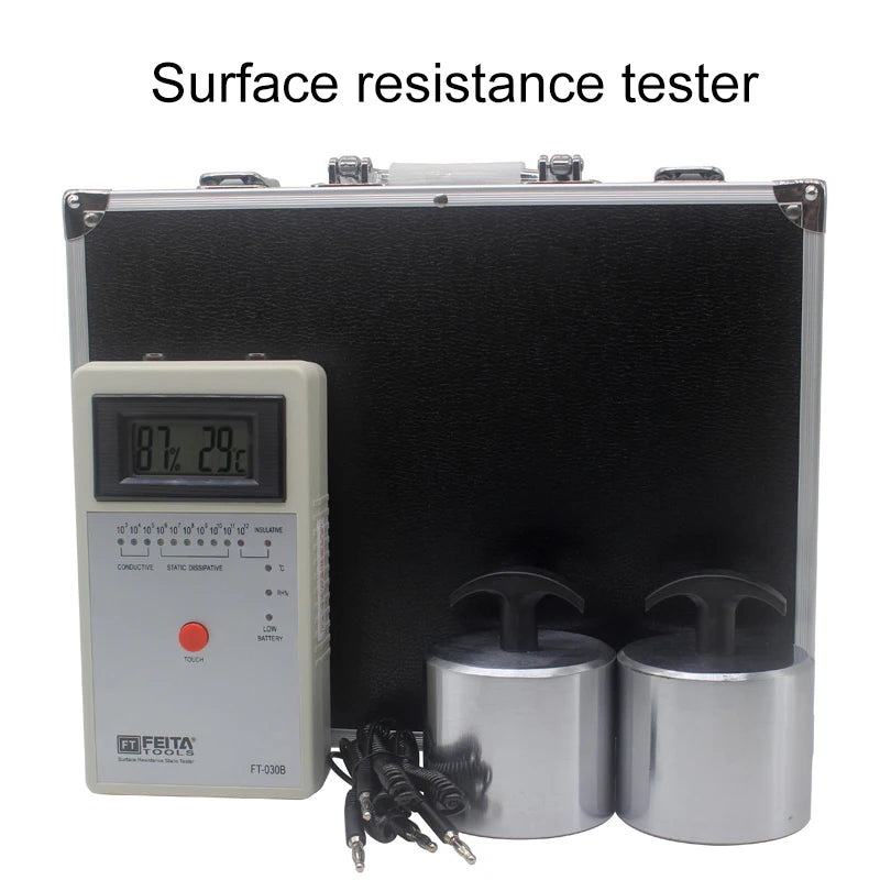 FEITA FT-030B Probador de resistencia de superficie antiestática 030B medidor de resistencia de superficie de martillo pesado para medir instrumento electrostático