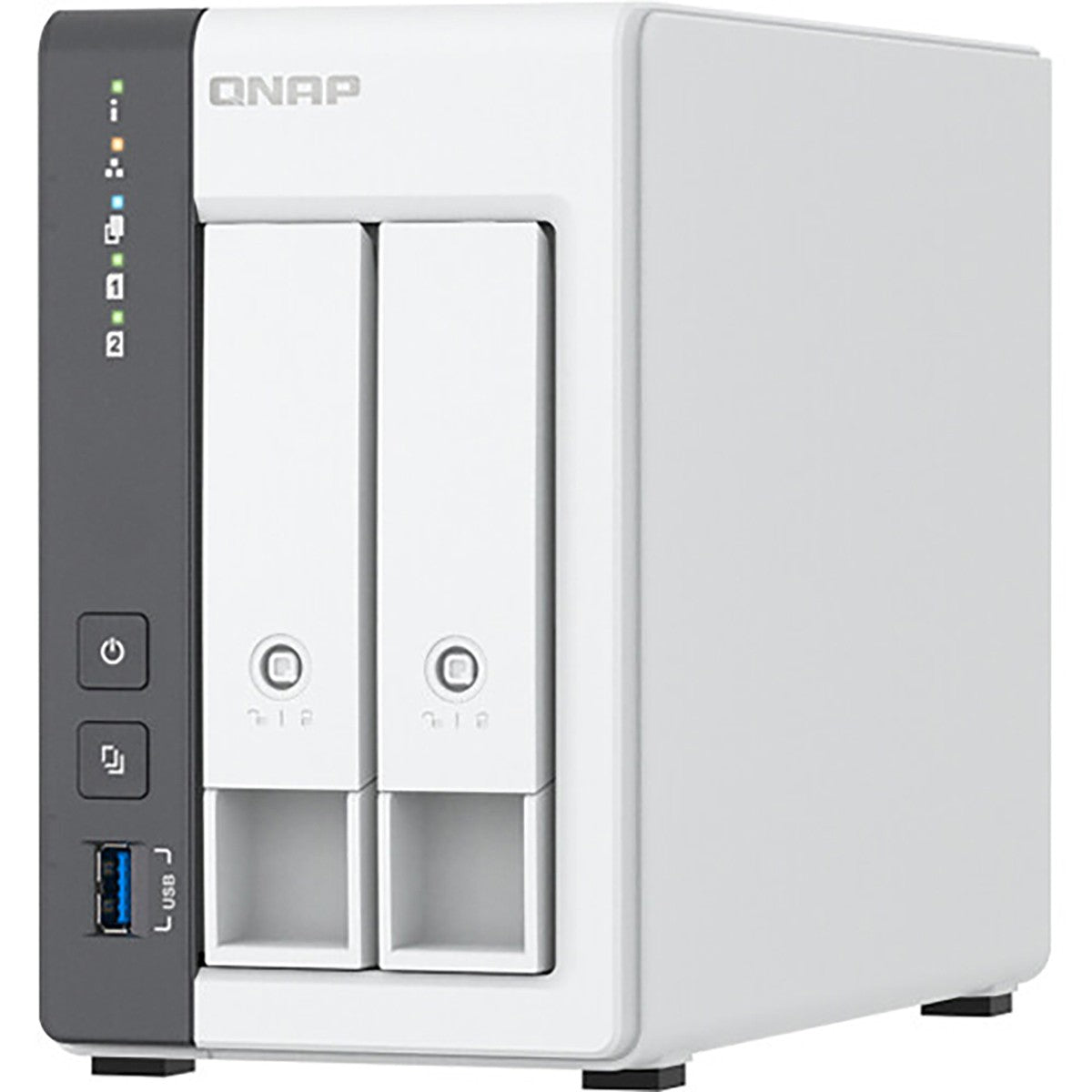 Carcasa NAS QNAP TS-216G de 2 bahías, ARM Cortex-A55, 4 GB de RAM, sin disco QNTS216G