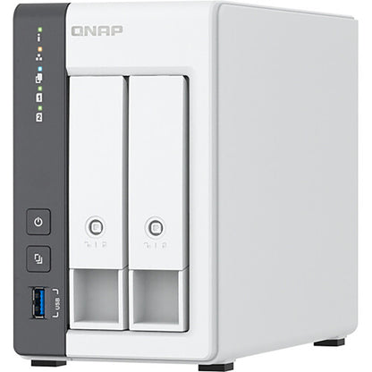 Carcasa NAS QNAP TS-216G de 2 bahías, ARM Cortex-A55, 4 GB de RAM, sin disco QNTS216G