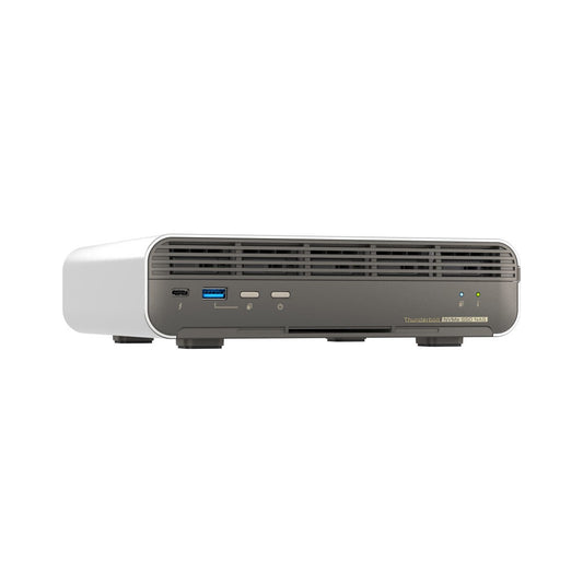QNAP TBS-h574TX NASbook de 5 bahías Thunderbolt 4 totalmente flash, Intel Core i3, 12 GB de RAM,