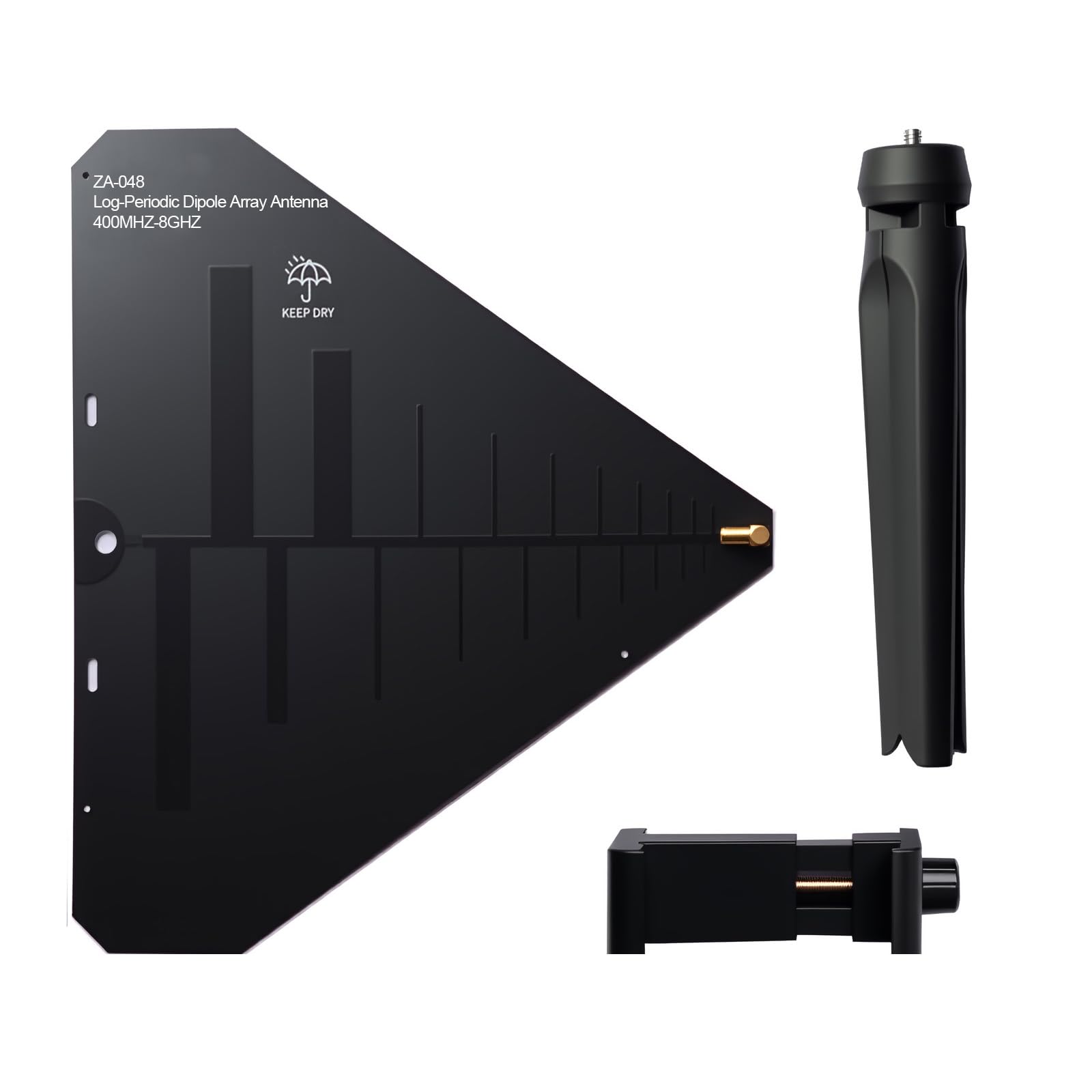 ZA-048 LDPA Log-Periódico Dipolo Array Antena 400MHz-8GHz para Tinysa Ultra Spectrum Analyzer