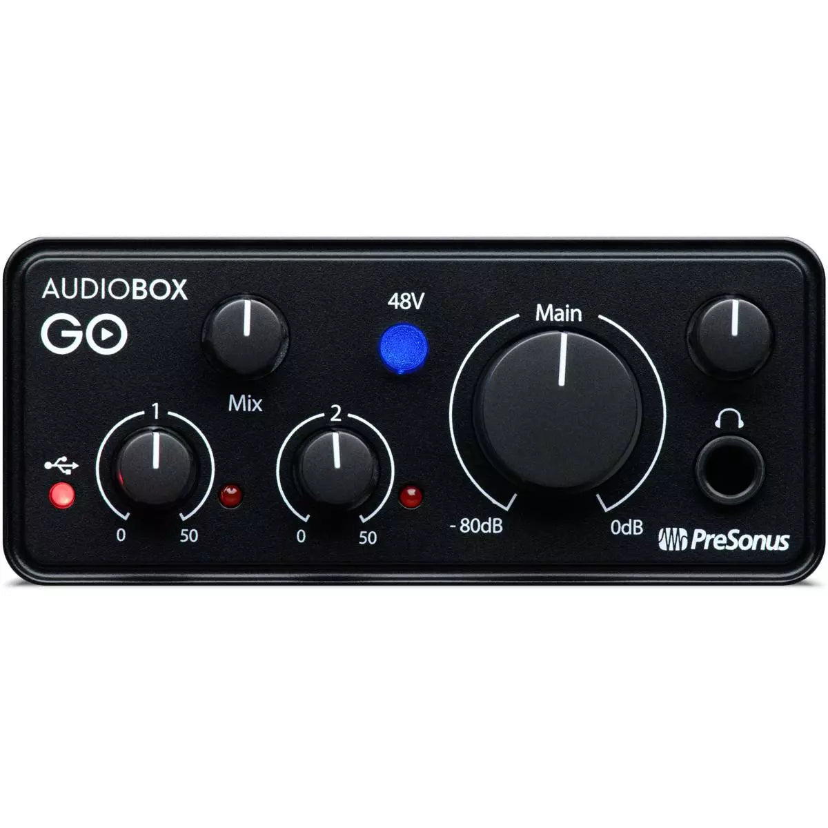 Interfaz de grabación USB PreSonus AudioBox GO 2x2 n.° 2777700106