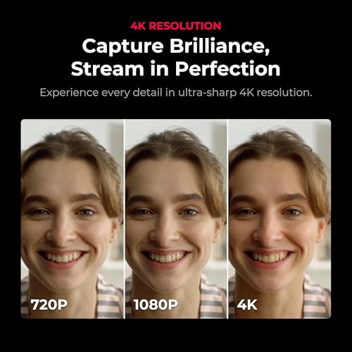 YOLOLIV YoloCam S7, cámara web de transmisión 4K60 con lente intercambiable, autoenfoque ToF, control de software, zoom 4X, HDR, salida HDMI simultánea y salida USB (solo cuerpo de cámara)