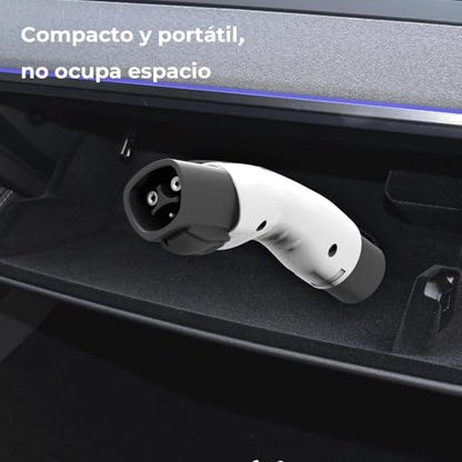 Adaptador Tesla a GB/T, Convertidor de Carga EV 7KW 32A, Compatible con BYD/JAC y Otros Vehículos Eléctricos con Conector GB/T, Bloqueo de Seguridad, Accesorios para Auto Eléctrico