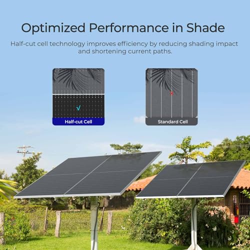 Renogy Bifacial - 2 paneles solares monocristalinos tipo N de 590 W, 12 V, 16 BB, módulo solar de alta eficiencia del 25 % para casa rodante, cobertizo, remolque, cámper, RSP590DCT-144