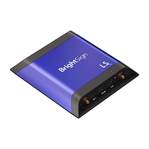 Brightsign LS425 H.265, video Full HD y 4k, Html5, gráficos y audio digital, salida Hdmi, ideal para video en bucle, widgets Html5 simples y experiencias de animación y una sola pantalla táctil