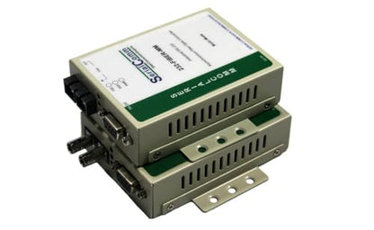 Convertidor RS232 a fibra óptica - MM ST, adaptador de alta confiabilidad de grado industrial con conector DB9