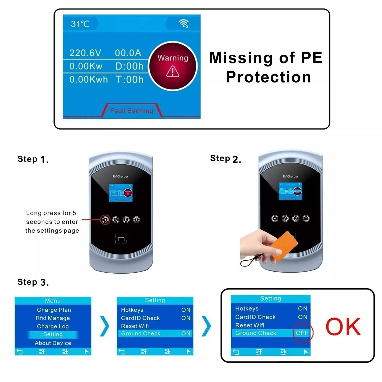 Cargador para vehículos eléctricos GBT de China con función DLB, aplicación Wi-Fi RFID, 11 kW trifásico, retardo de 1 a 15 horas
