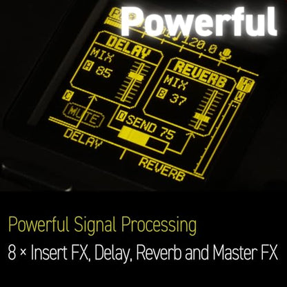 Lofi-12 XT Limited Retro Color [Muestreador digitalizado de baja resolución] Muestreo de sonido digital temprano de 12/24 kHz+modo de muestreador de 12 bits, compacto/ligero/alimentado por