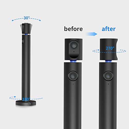 CZUR Cámara web dual Halo X Pro para PC, cámara web 1080P con micrófono, cámara USB para computadora, vista de 90°, Plug & Play, compatible con Windows y Mac; para Skype/TikTok/YouTube/Yahoo Messenger