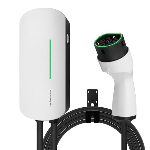 EVSEdesigner Wallbox Estación de carga doméstica tipo 2 de 7,4 kW 32AMP EV para vehículos eléctricos Cable monofásico de 6 m Uso en exteriores e interiores