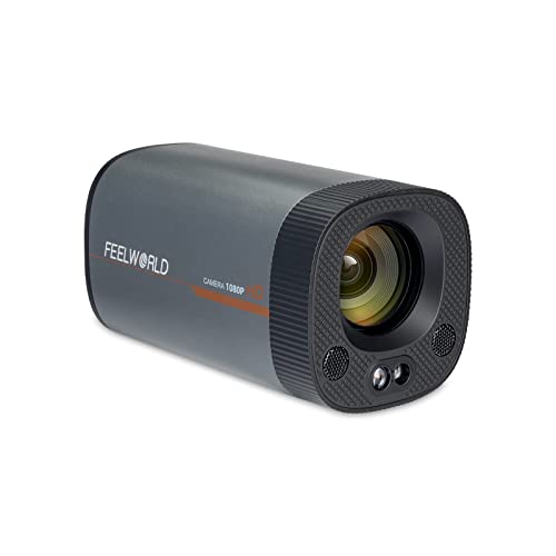 FEELWORLD HV10X Cámara de transmisión en vivo profesional Full HD 1080P 60fps USB3.0 HDMI con zoom óptico 10X Micrófono de enfoque automático Soporte Control remoto