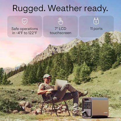 Enphase IQ PowerPack 1500 - Estación de energía portátil avanzada, 1500 W LFP, tecnología de microinversor producida en los EE. UU., 4G celular, Wi-Fi, generador solar de 1500 Wh con certificación UL PES-1515-BL-US