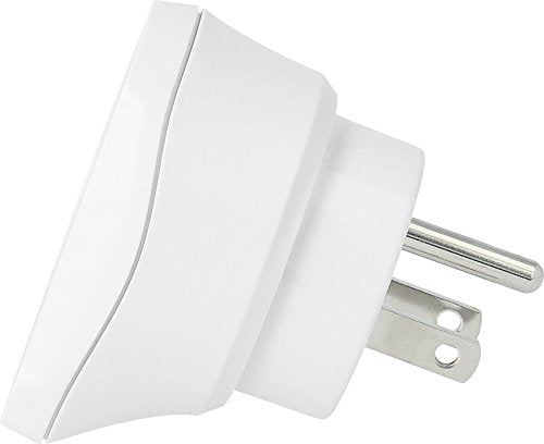 Skross Europe to USA - Adaptador para Enchufe (Tipo B, Tipo F, 100-240 V, 10 A, Blanco, 1650 W)