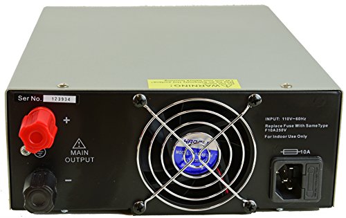 Tekpower TP3030E DC Fuente de alimentación conmutada ajustable 30V 30A, pantalla digital con luz trasera