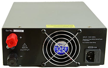 Tekpower TP3030E DC Fuente de alimentación conmutada ajustable 30V 30A, pantalla digital con luz trasera