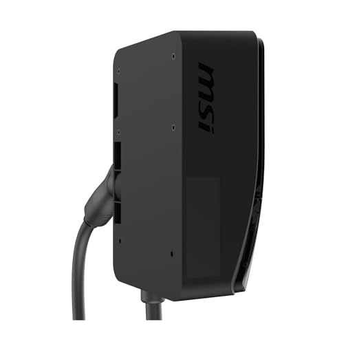 MSI EV Life Type 1 (J1772) NEMA 14-50, cargador de nivel 2, 240V, 40A, 9.6KW, clasificación IP55, resistente al agua y al polvo, IK08 resistente a los impactos, certificado UL2594, Energy Star