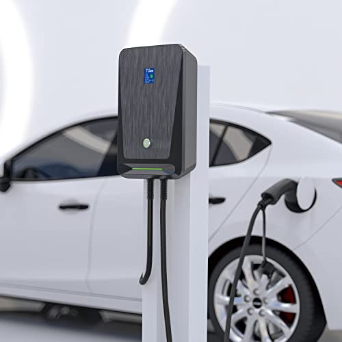 LEFANEV 32A 7.68KW Cargador EV Nivel 2,240V 20ft Cable de carga Estación de carga de vehículos eléctricos con NEMA 14-50 para vehículos eléctricos e híbridos F40-32A-NEMA14-50