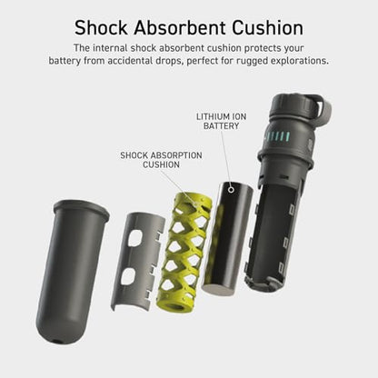 ELECOM NESTOUT - Cargador de energía resistente de 15000 mAh, cargador para exteriores, 32 W USB-C de carga rápida, resistente al agua, IP67, duradero, a prueba de golpes, paquete de batería para