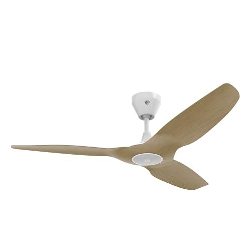 Haiku Home L Series 52" Smart Ceiling Fan, Wi-Fi, Indoor, LED Light, Caramel/White, Works with Alexa