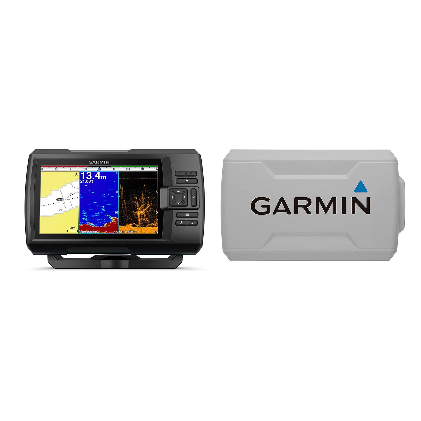 Garmin STRIKER Plus 7cv con transductor CV20-TM y cubierta protectora, 7 pulgadas 010-01873-00
