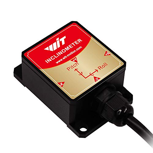 [Acelerómetro de grado militar + inclinómetro] HWT905-TTL MPU-9250 giroscopio de 9 ejes+ángulo (XY precisión de 0.05°)+brújula digital con filtro Kalman, temperatura y compensación de magnetómetro, impermeabilidad IP67