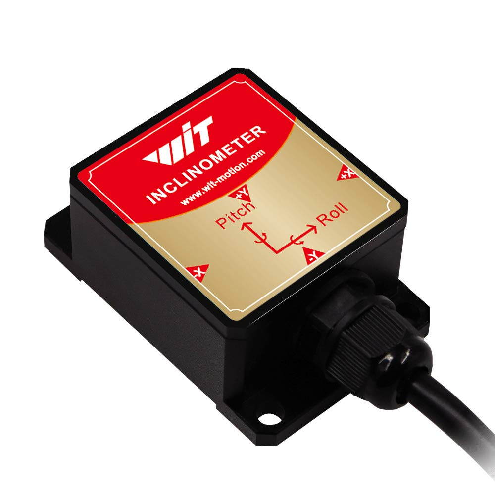 [Acelerómetro de grado militar + inclinómetro] HWT905-TTL MPU-9250 giroscopio de 9 ejes+ángulo (XY precisión de 0.05°)+brújula digital con filtro Kalman, temperatura y compensación de magnetómetro, impermeabilidad IP67