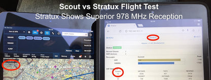 Stratux ADS-B - Receptor de doble banda para clima y tráfico de aviación, WAAS GPS, AHRS, paquete de baterías, montaje de succión, antenas, SDR