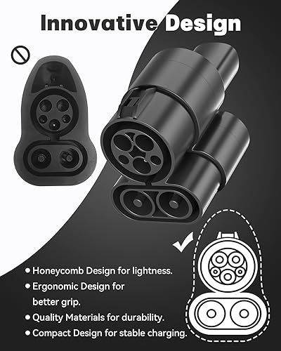 Adaptador CCS1 para estaciones de carga CCS a vehículos Tesla, adaptador de carga rápida de CC portátil de hasta 175 KW, compatible con el modelo 3, Y, S, X